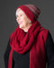 Native World Berry Red Endless Lace Loop Scarf - NX479
