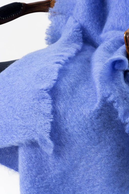 Windermere Provence Blue Mohair Throw Blanket