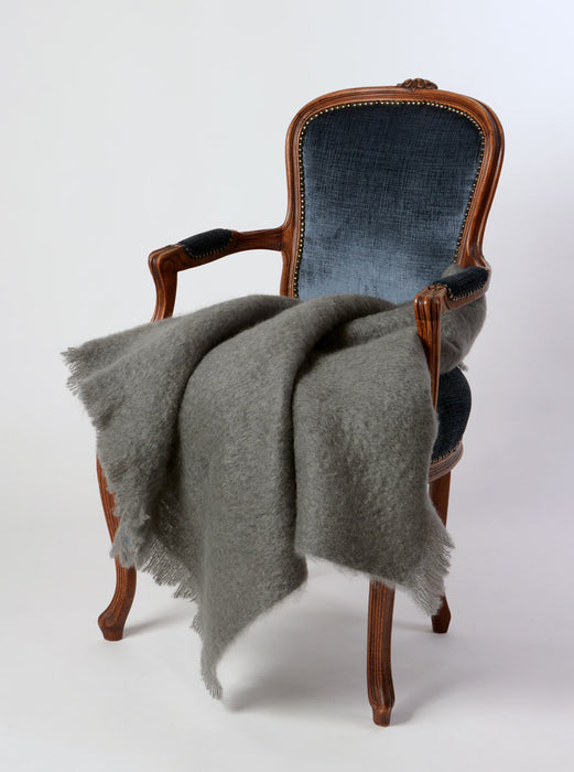 Mohair Blanket Australia Slate Grey