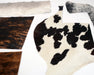 Mixed colours of cowhide scraps for craft
