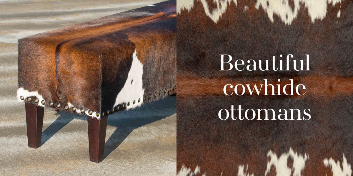 NZ Cowhide Ottoman, Mohair & Alpaca Blankets, Possum Knitwear