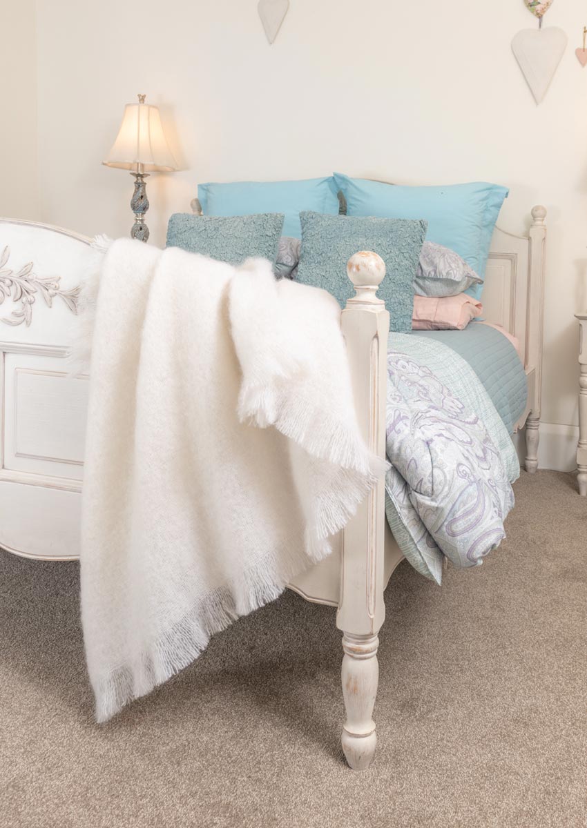 Neutral Mohair Blankets