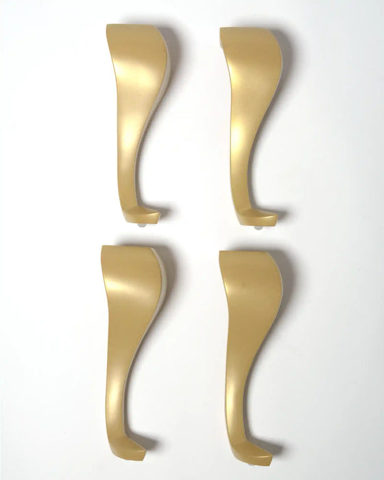 Gold Queen Anne metal furniture legs