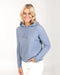 NB888 womens possum merino wool hoodie crystal blue