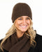 NX480 cocoa brown ribbed beanie