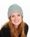 NX740 Reversible beanie hat in possum merino