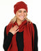 NX876 Scarlet red possum merino scarf
