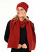 NX876 Scarlet red possum merino scarf