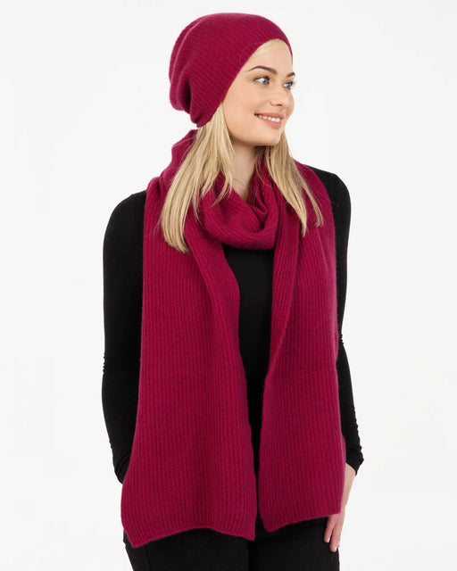 NX876 oversized slouch scarf in Winterberry