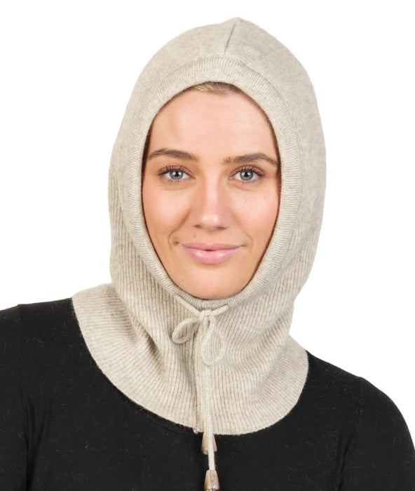 Natural Scarfclava Hoodie Hat NX895