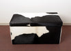 Storage Ottoman Australia in Cowhide 90x50x45cm