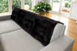 NZ Blackish Dark Brown Possum Fur Bed Runner