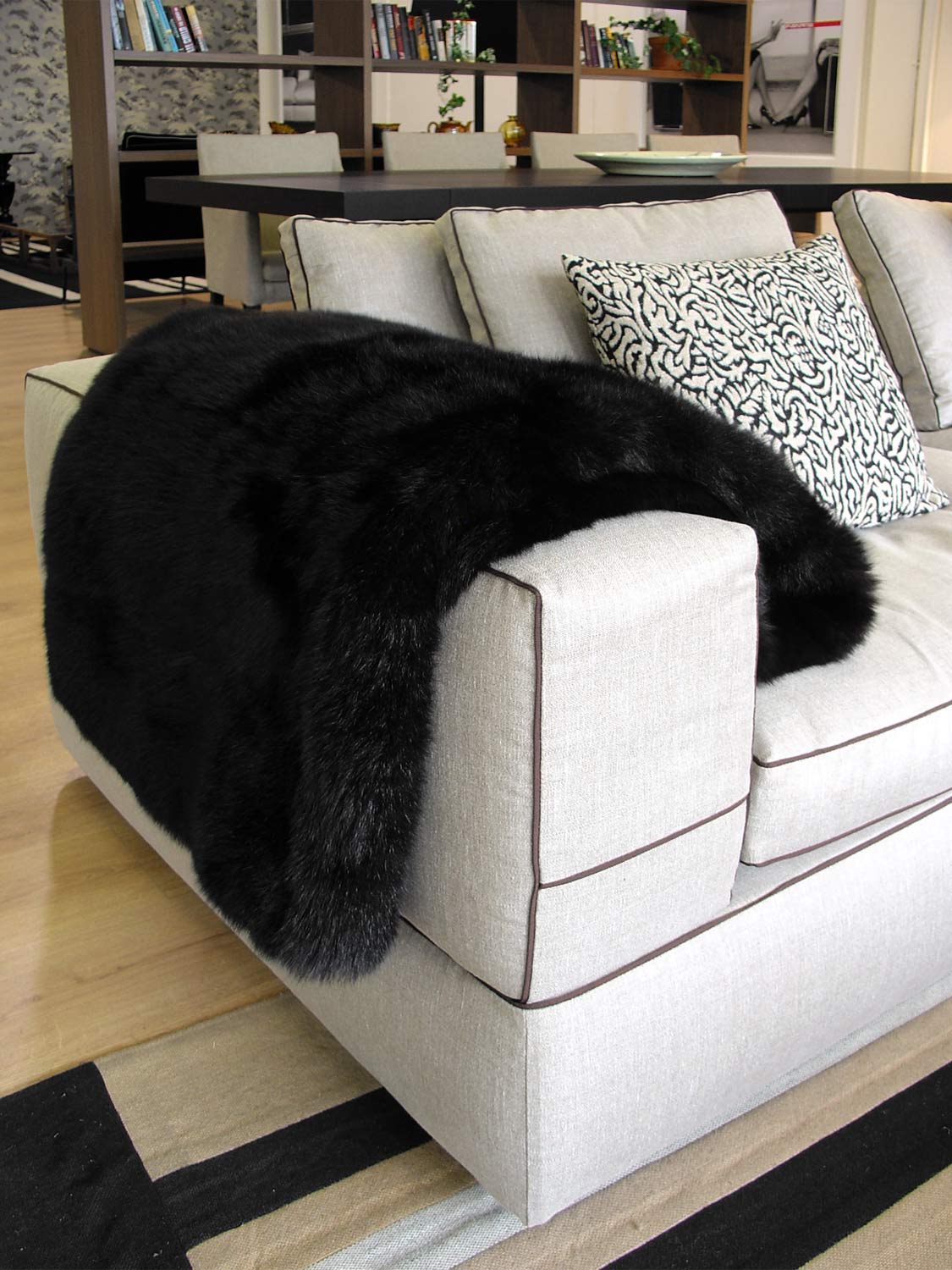 Black Possum Fur Throws NZ Black Real Fur Throw NZ Possum —