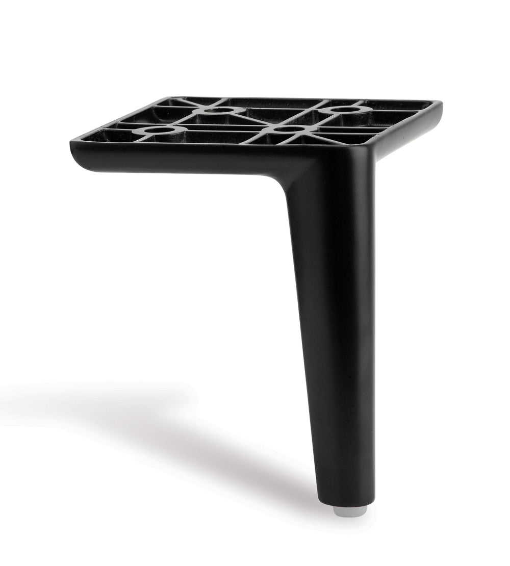 Black Modern Ottoman or Sofa Furniture Legs Metal 13cm Tall —