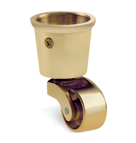 35mm round brass caster wheels for furniture