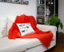 Windermere Hibiscus Orange Mohair Chair Throw