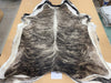 cowhide in shades of chocolate and sand in an exotic mix