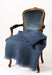 Mohair Chair Throw NZ Windermere Indigo Blue 