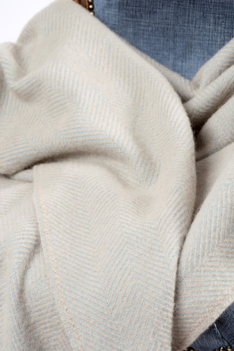 Warwick Shetland Wool Throw Blanket - Lerwick Fawn