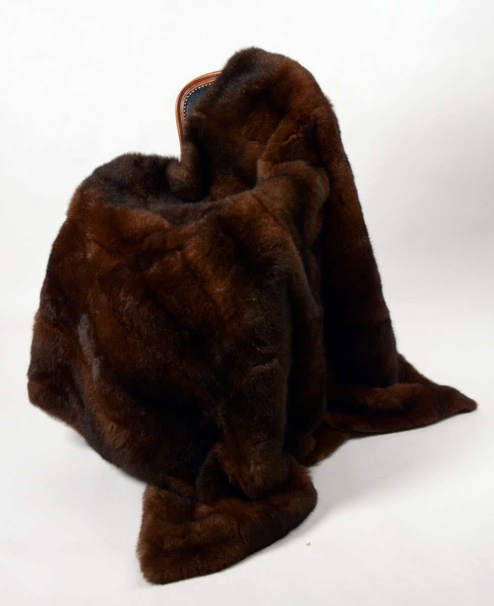 Reddish Brown Natural NZ Possum Fur Throws — Creatures