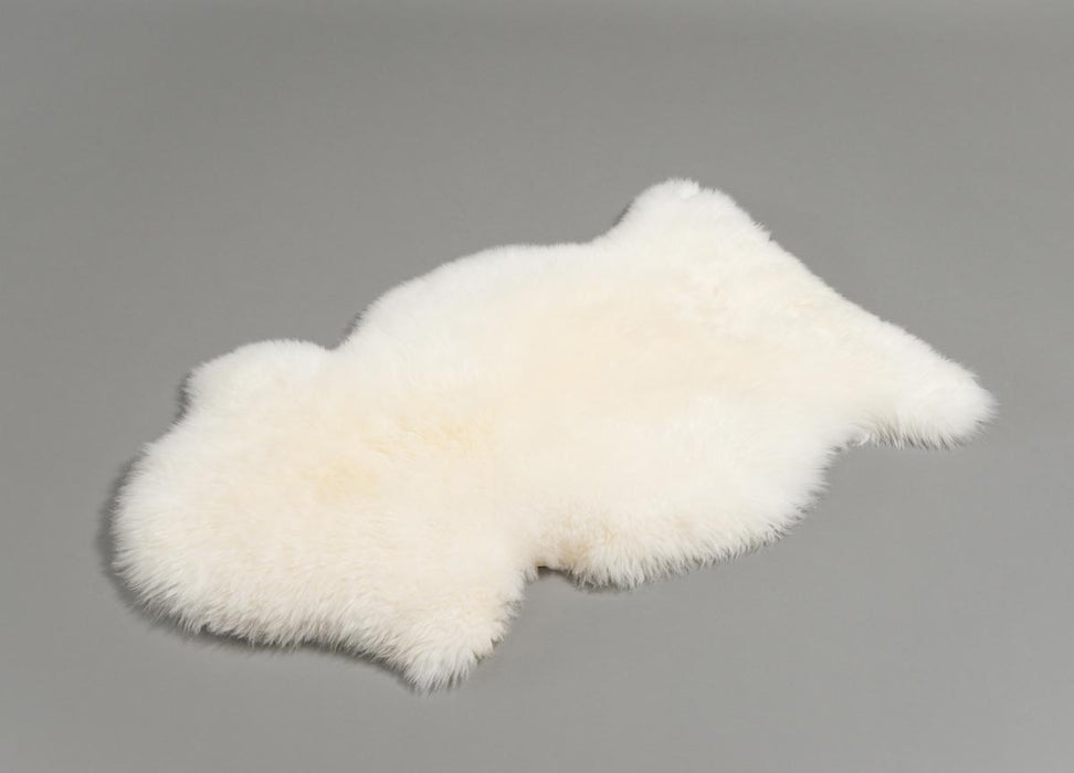 Ivory Wool Sheepskin Rug - Large Single Skin