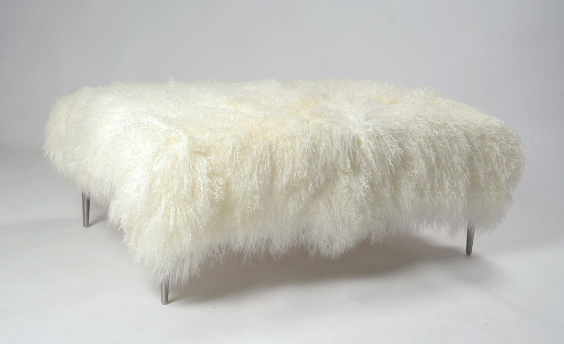 Tibetan lambskin ottoman furniture