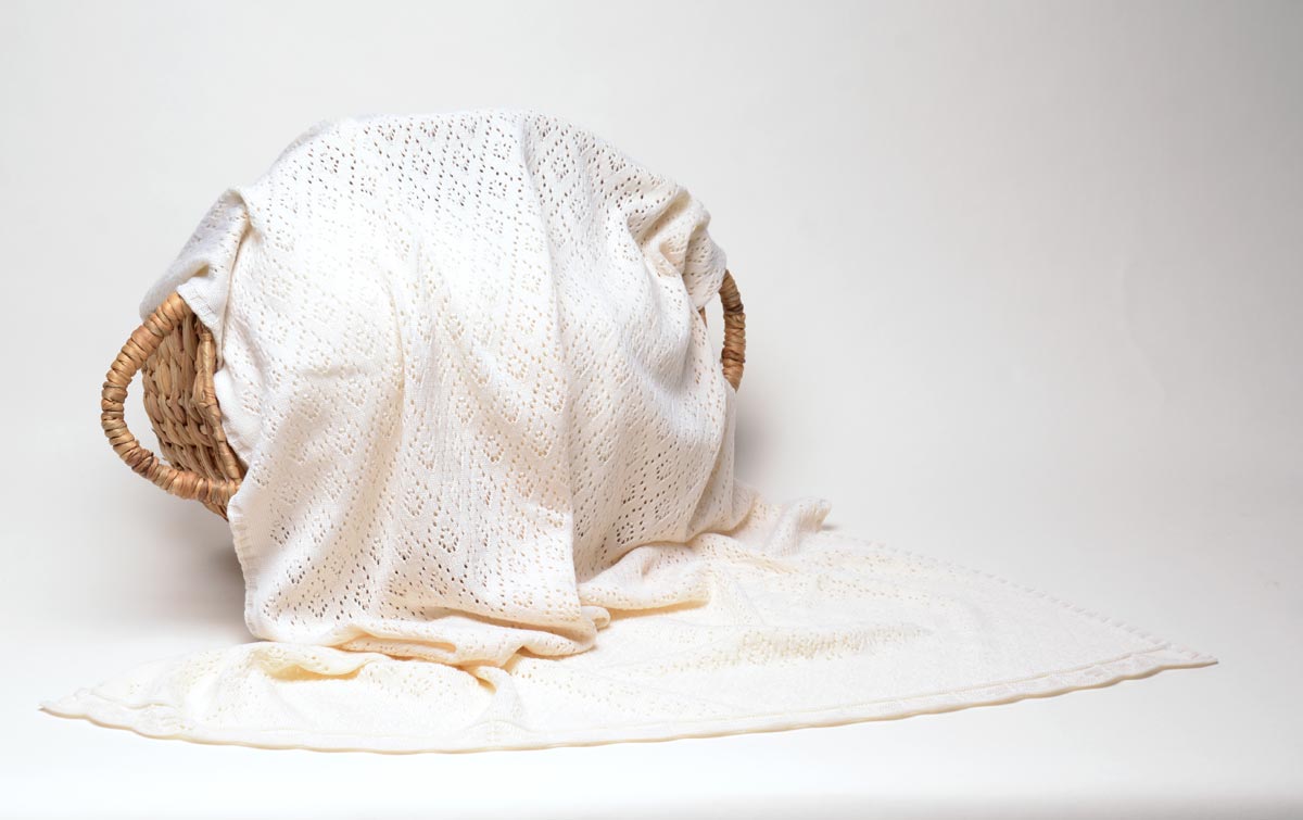 OffWhite Lace Baby Blanket NZ Merino Wool Baby Blanket NZ — Creatures