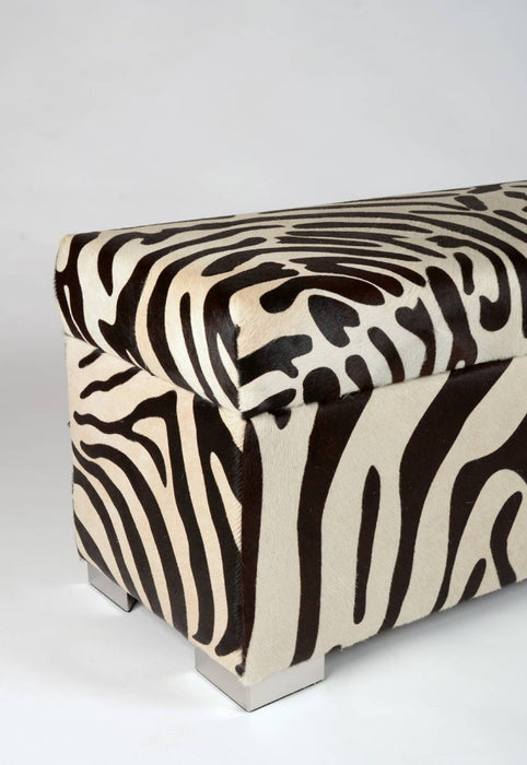 Storage ottoman using Deco metal legs